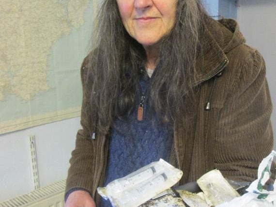 Needle boxes are found dumped by town’s leat