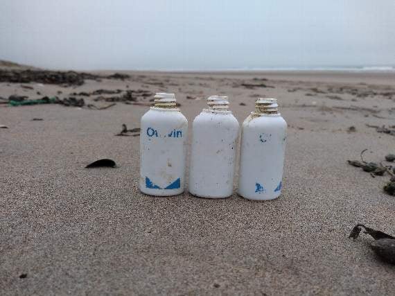 Otrivin bottles making their way up the English Channel