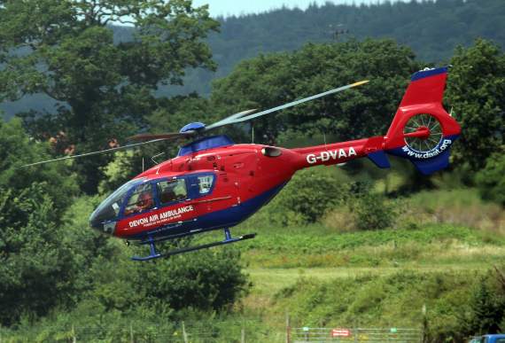 South Hams road shut after air ambulance and police called to crash