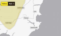 South Hams weather: yellow warning in force