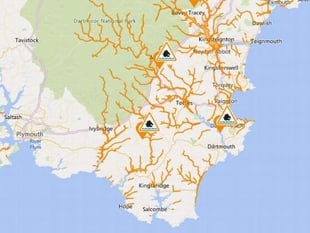 Environment Agency issues flood alerts across the South Hams
