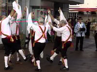 Festive Morris dancing