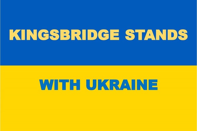 The adapted Ukrainian flag