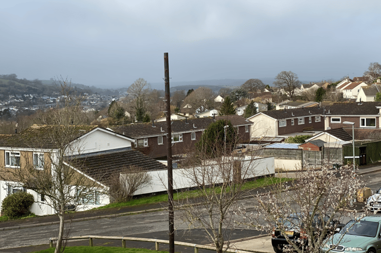 One of the poles at Meadow Close, Bridgetown