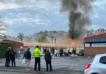 Huge fire breaks out in Totnes after explosion
