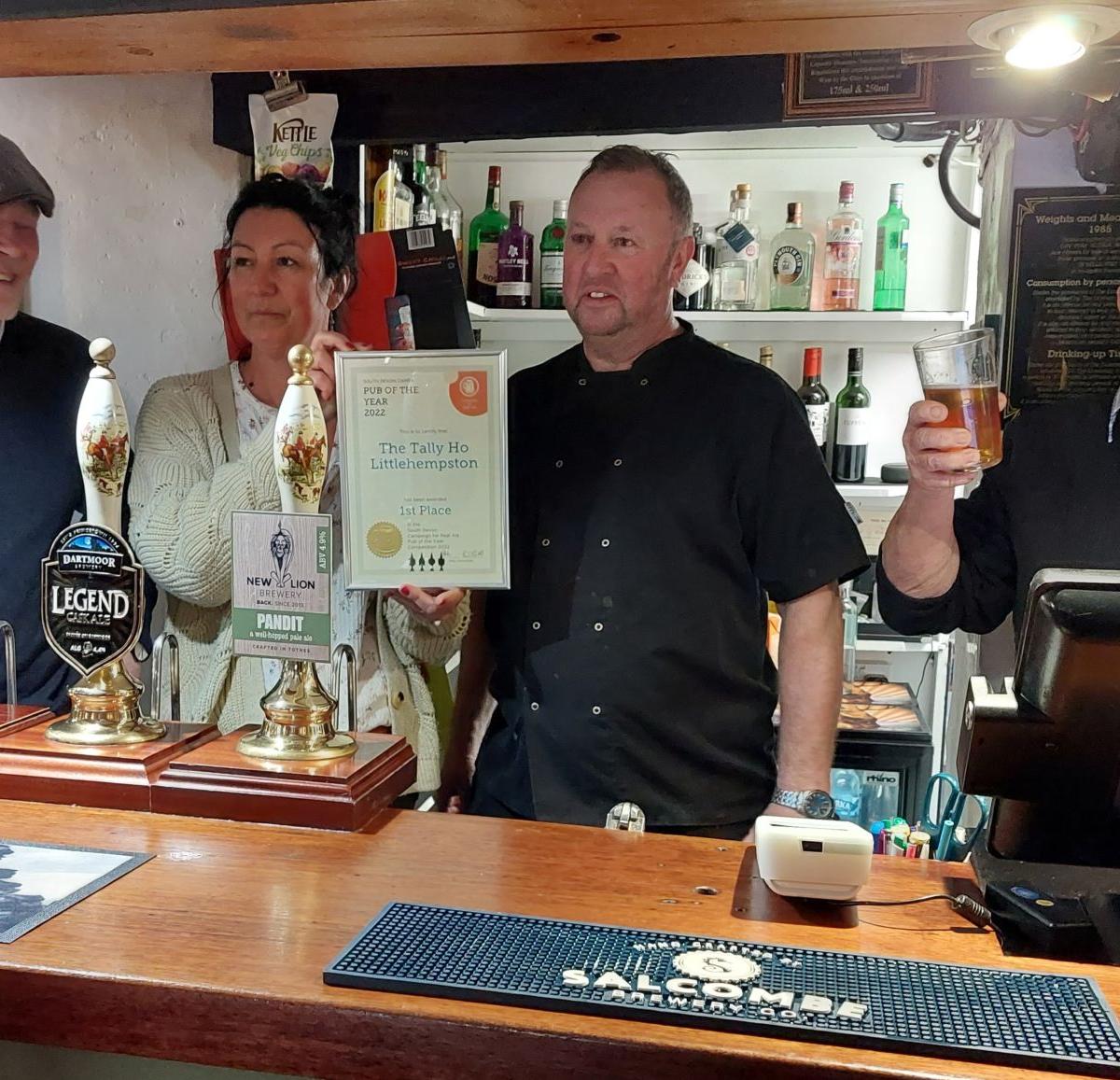 Village pub named Best in South Devon by CAMRA 