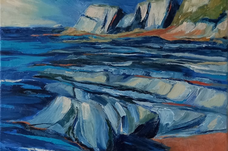 Diana Booth, Happy Day, oil on canvas, 40x40cm.jpg