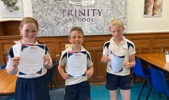 Sporty pupils swim and sprint for prizes