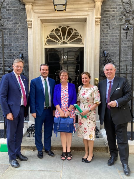 Devon MPs outside Number 10