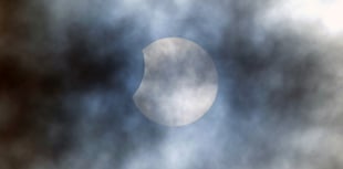 There goes the sun - partially