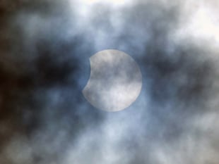 There goes the sun - partially
