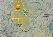Unique Christmas tree created over Dartmoor