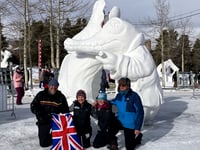 South Hams snow sculptor returns from US