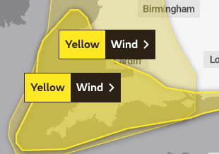 Swathe of strong winds to hit Devon – two Yellow Warnings issued