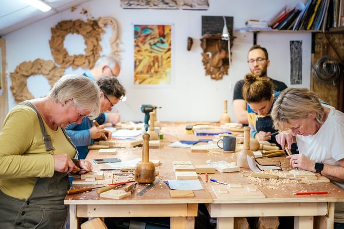 Woodcarving courses at Williams workshop