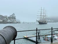 Impressive tall ship visits port