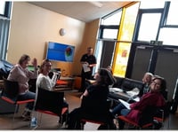 Charity staff receive autism reality training on mobile bus
