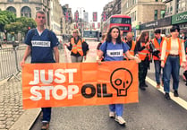 Exeter grandmother on London Just Stop Oil slow march
