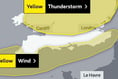 Yellow Warning of thunderstorms across Devon