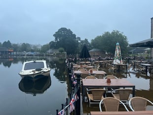 Blue moon tide floods Totnes