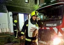 Firecrews tackle lightning strike on Totnes house