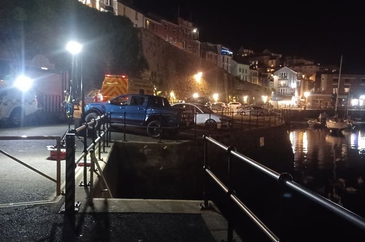 Brixham harbour last night