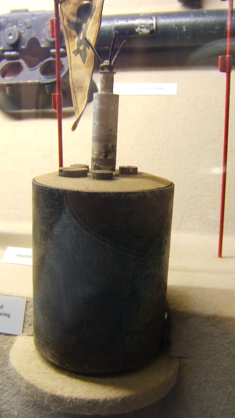 a WWII S-mine, similar to the device discovered in the Torr Quarry recycling centre