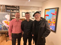 Vic Reeves entertains at Dartmouth art launch