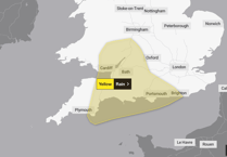 Yellow weather warning in force across part of Devon
