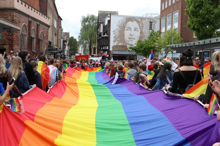 Exeter Pride March returns on May 11, 2024. AQ 1024