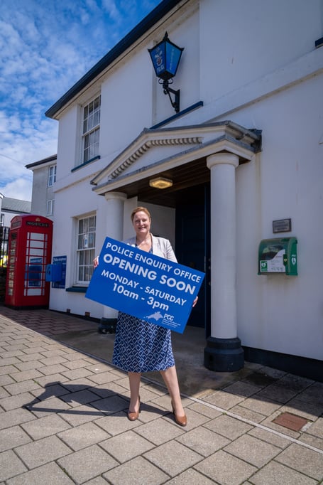 PCC Hernandez on the opening of police enquiry offices (PEOs)  across Devon and Cornwall: “It’s something to be proud of."