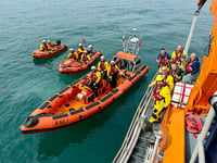 Dart RNLI visits the neighbours