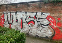 'Muse' tagged graffiti in Totnes