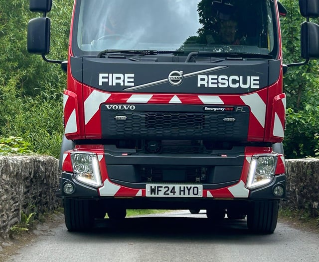 New fire appliance tackles first blaze 