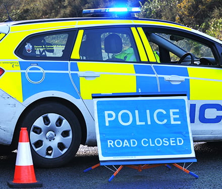 Helicopter crash in West Devon