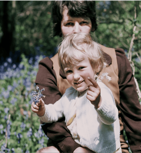 Sally Hosking with her daughter Rebecca 