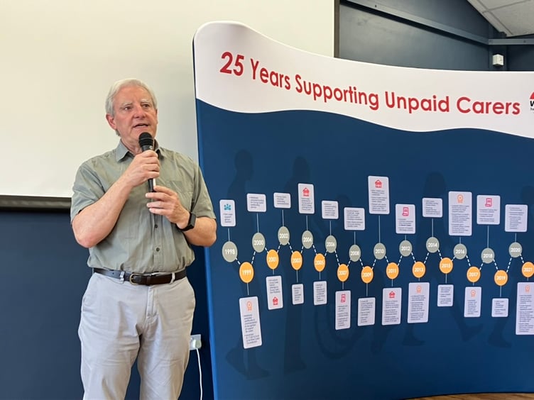 Devon Carers - Devon County Council's Ian Hobbs addresses the Carer Friendly Devon confernce, June 2024