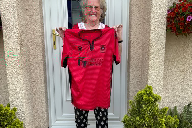 Valerie Stevens still washes the East Allington Teams kit every Saturday