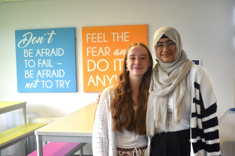 TGGS - two of our medics Ellie and Nusaybah.