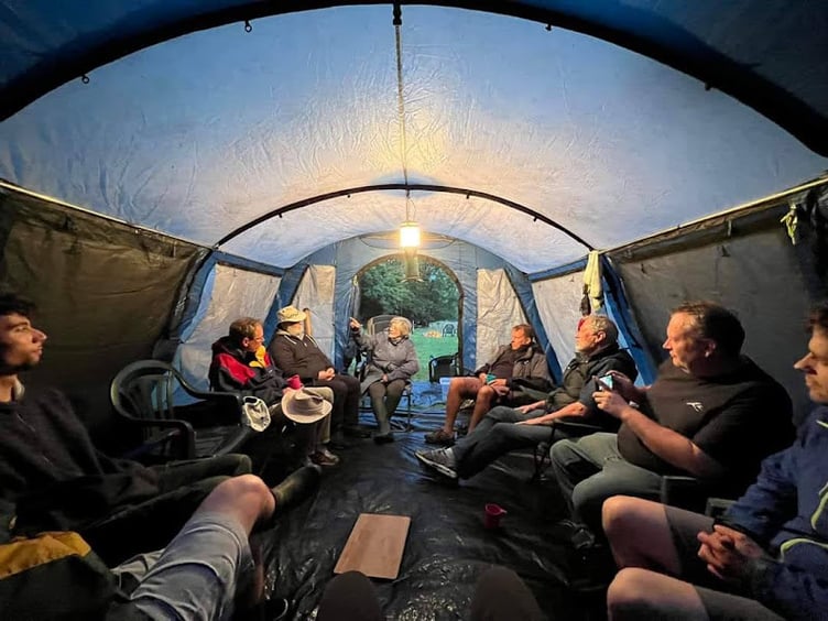 One of the First MANdate camping weekends