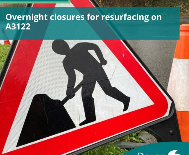 Overnight resurfacing scheduled for Blackawton