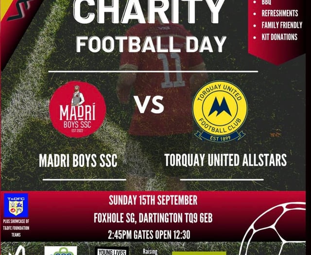 Football fixture for a good cause against Torquay United Allstars