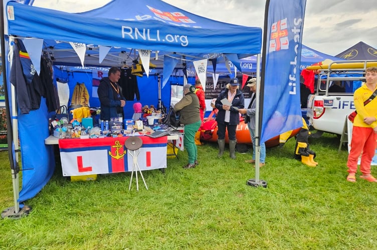 The RNLI stand