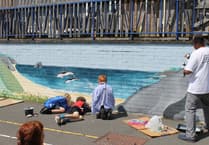 Harbertonford Primary unveils playground mural