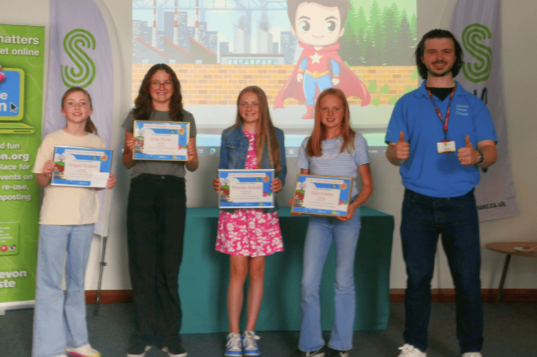 The Winners of the  children's recycle and reuse short story competition