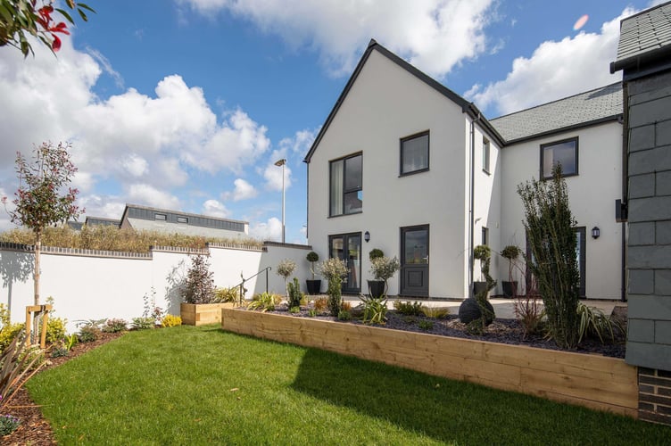 One of the homes as advertised by the builder