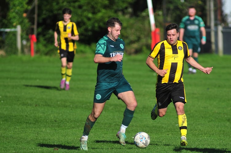South Devon Football League Premier Division.  Buckfastleigh Rangers versus Beesands Rovers. A 4-1 home win for Rangers