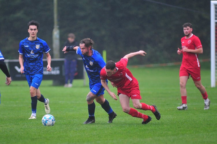 South Devon Football League Premier Division. Kingsteignton Athletic versus Totnes and Dartington. A comprehensive 5-2 win for The Rams