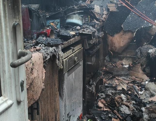 The aftermath of the fire