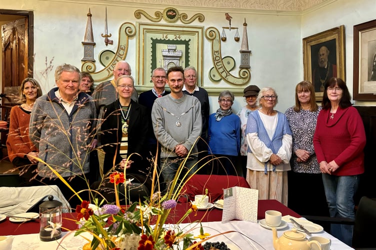 Mayor Cllr Emily Price joined the team of Guildhall volunteers to mark the end of another successful season at a special thank you reception this week.  
A celebratory bouquet was provided free by Bowden Springs Flowers.